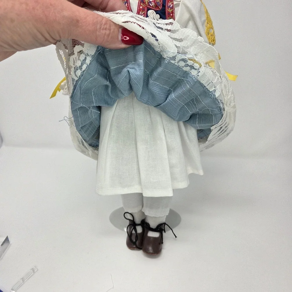 Vintage Piestany Folk Costume Doll Slovakia Handmade Collectible‎ Porcelain 16